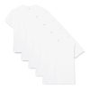 Fruit of the Loom Super Premium Short Sleeve Camiseta, Blanco, M (Pack de 5) para Hombre