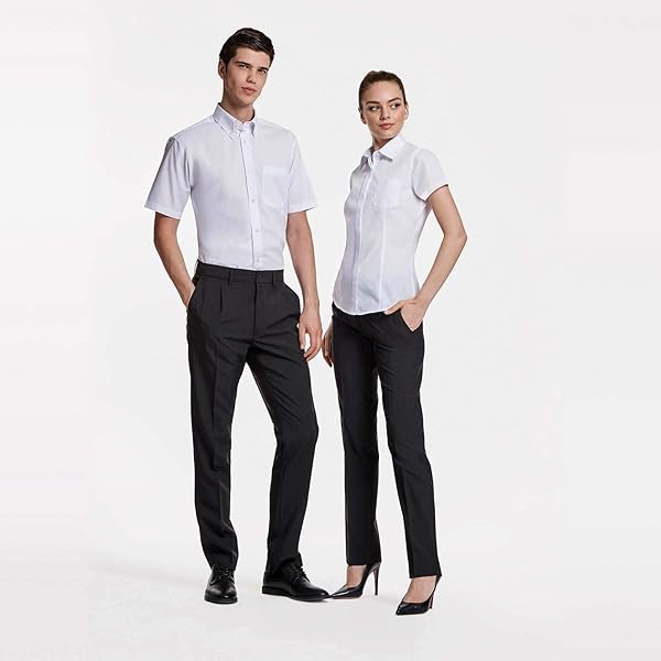 ROLY Camisa Laboral Sofia 5061 Mujer Manga Corta Blanco 01 S