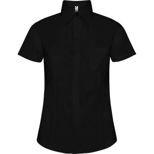 ROLY Camisa Laboral Sofia 5061 Mujer Manga Corta Negro 02 XL