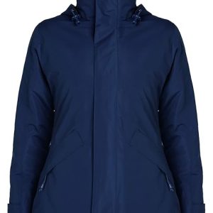 Roly - Abrigo impermeable para mujer (ligero, para otoño e invierno, con capucha desmontable para caminar al aire libre) Gris gris L