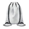 noTrash2003 Bolsa con cordón bolsa mochila bandolera plateada reflectante bolsa de transporte diferentes cantidades conjuntos para elegir, plata, 1 unidad