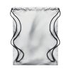 noTrash2003 Bolsa con cordón bolsa mochila bandolera plateada reflectante bolsa de transporte diferentes cantidades conjuntos para elegir, plata, 1 unidad